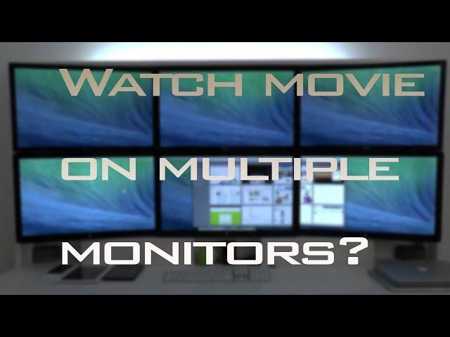 How To Watch Video/Movie On Multiple Monitors |Easy Way