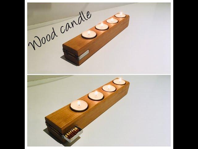 Wood candle DIY
