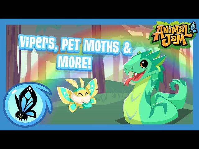 Vipers, Pet Moths, and More! | Animal Jam Update