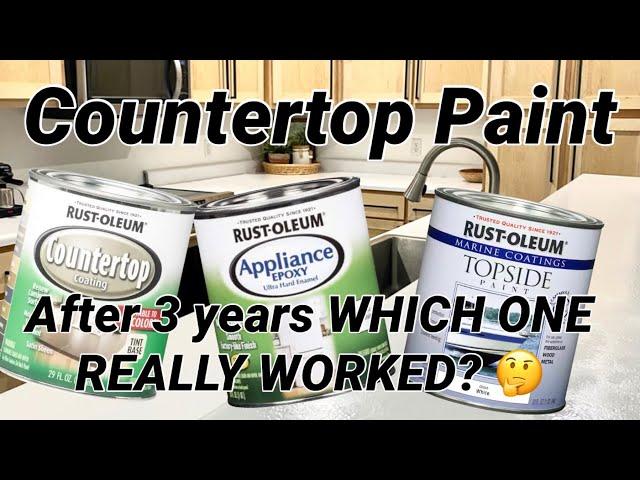 UPDATE: Countertop Paint WHICH ONE WORKED? 3 Year Review You’ll want to see this before you start!!!