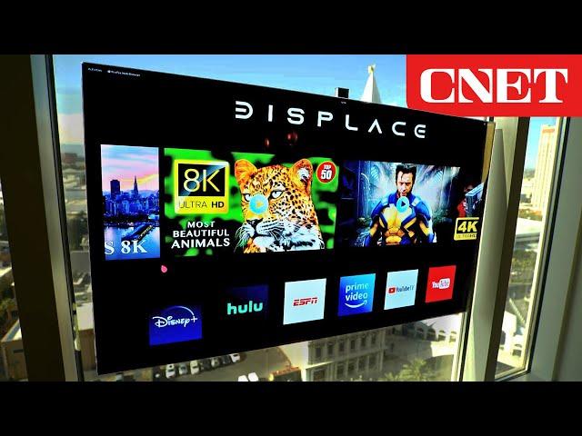 Displace TV Is A Wireless TV You Can Hang On Your Window