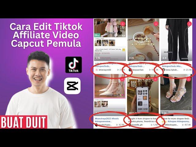 How to Edit Video for Tiktok Affiliate Marketing Using Capcut l  Cara Membuat Video Tiktok Affiliate