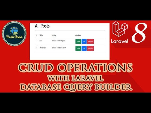 #12 CRUD Operation with Laravel Database Query Builder (Hindi/Urdu)