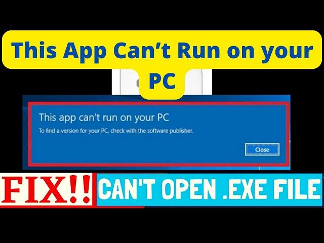 Can’t Open Exe Files in Windows 10/8.1/7 & Windows 11 | Cant open exe file [Now Fixed 100%]