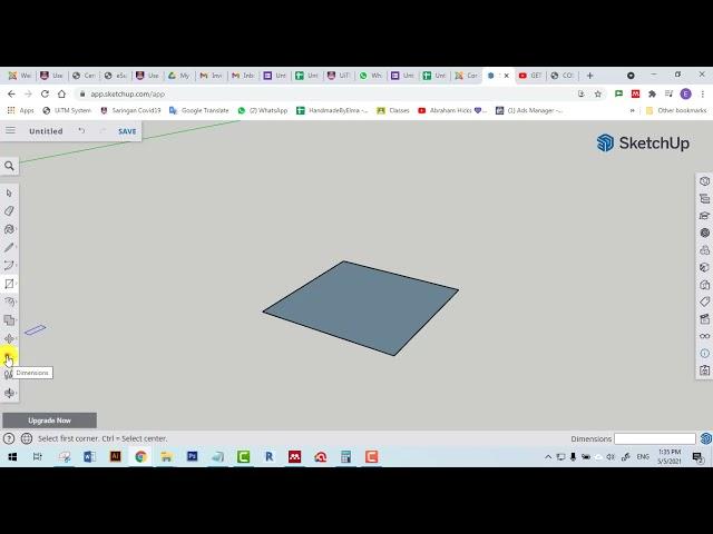 How to change units sketchUp web