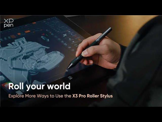 X3 Pro Roller Stylus Perfect for animation, 3D design and more...