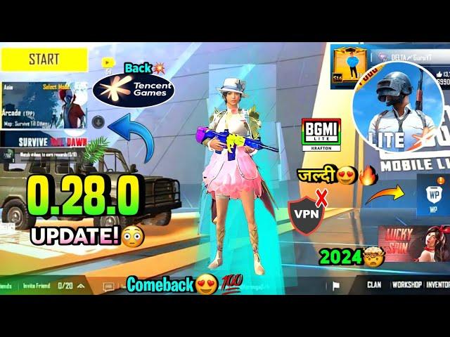 Pubg Lite Old 0.28.0 New Comeback Update 2024 | Pubg Mobile Lite 0.28.0 Old is Back Update 2024 