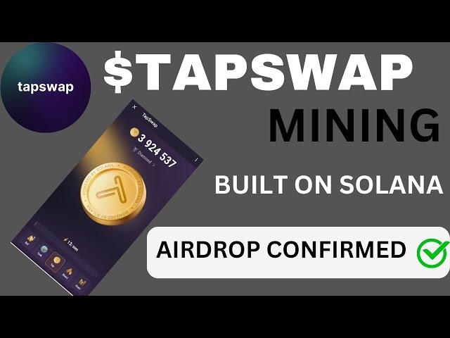 HOW TO ADD SOLANA ADDRESS TO YOUR TAPSWAP MINING FOR REWARDS & WITHDRAWAL || SOCIAL TASKS ADDED