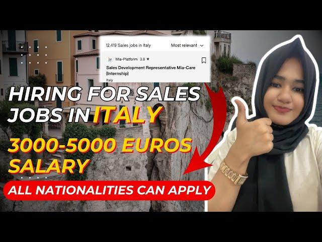 ITALY WORK VISA SALES JOBS COMPLETE PROCESS #europe #job #italy