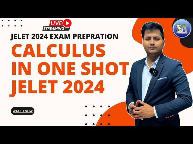 Math Calculus in One Shot Question Practice | Jelet 2024 Exam Preparation | Suvajit Academy