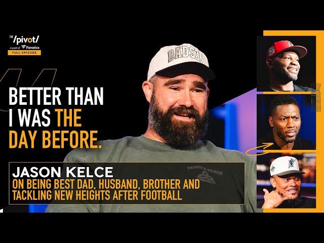 Jason Kelce describes new NFL role, thoughts on KC 3-peat, life under microscope & Kylie |The Pivot