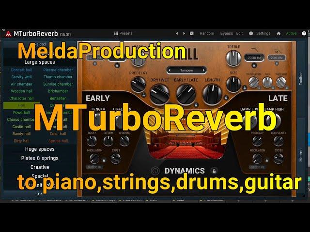 MeldaProduction - MTurboReverb   Demo