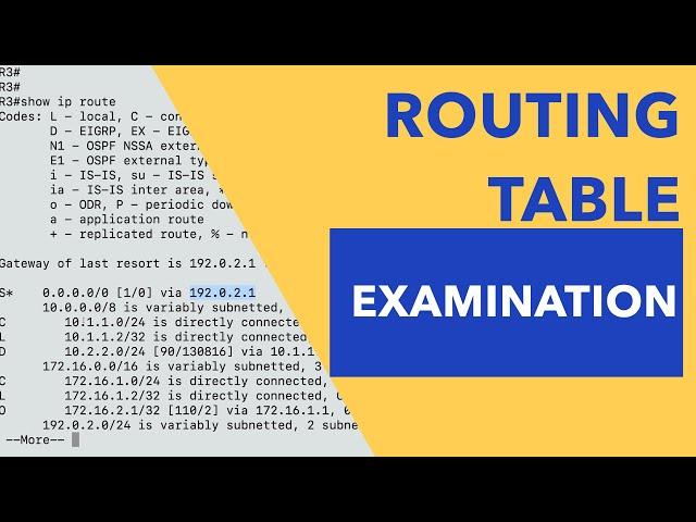 Routing Table Examination