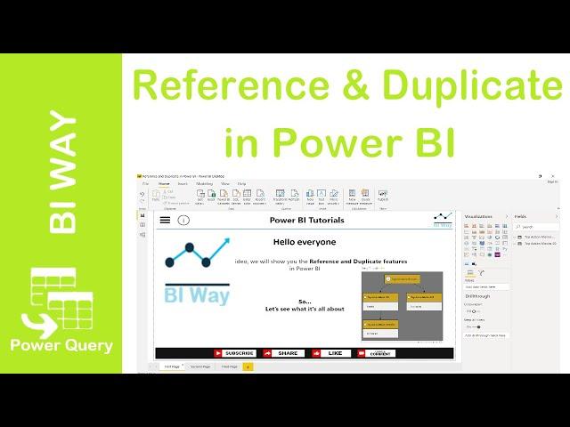 Reference and Duplicate in Power BI