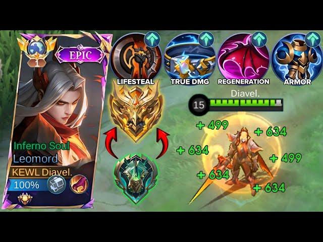 LEOMORD TANK BUILD IS THE NEW META BUILD TO RANK UP FASTER!! LEOMORD BEST BUILD & EMBLEM 2024
