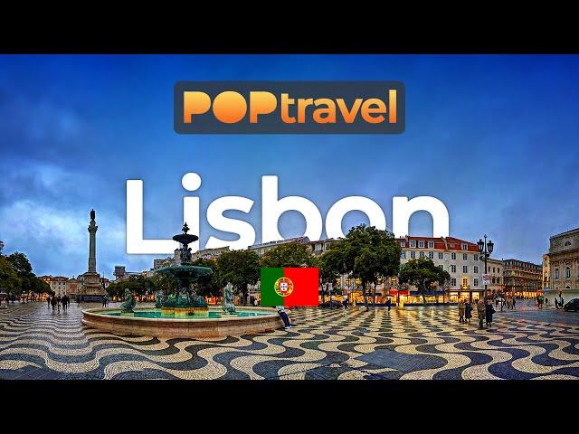 LISBON, Portugal  - Rainy Evening - 4K HDR