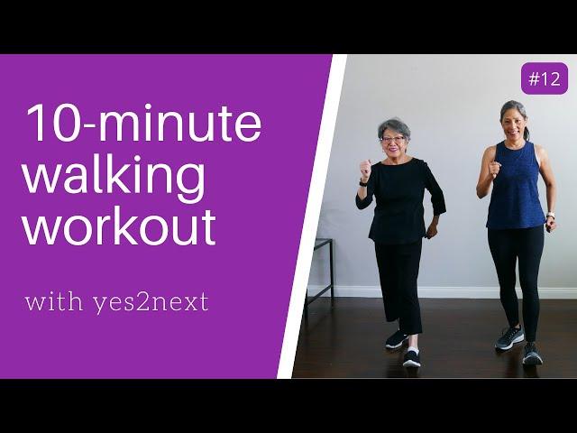 10-minute Indoor Walking Workout for Seniors, Beginner Exercisers