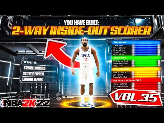 BEST 2 WAY INSIDE OUT SCORER BUILD ON NBA 2K22! RARE BUILD SERIES VOL. 35