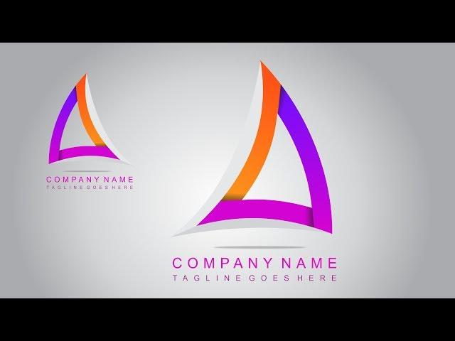 CORELDRAW X7 TUTORIAL - TRIANGLE SHAPE LOGO DESIGN WITH AS GRAPHICS