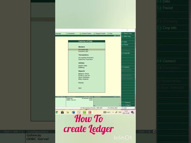 Single Ledger Create in tally erp 9 | ledger Create in tally | tally Full Course tutorial