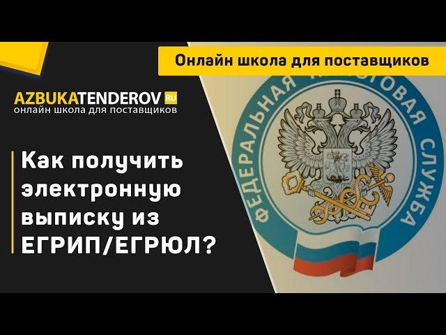 Как получить электронную выписку из ЕГРИП/ЕГРЮЛ на сайте налоговой?