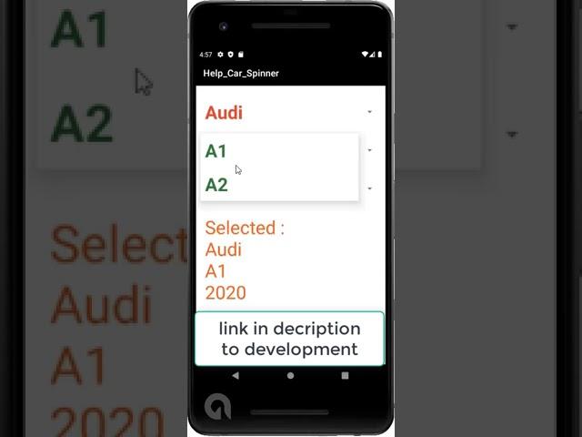 Shorts Dependent spinners in android | 2 dependent spinners | 3 dependent spinners | auto slection