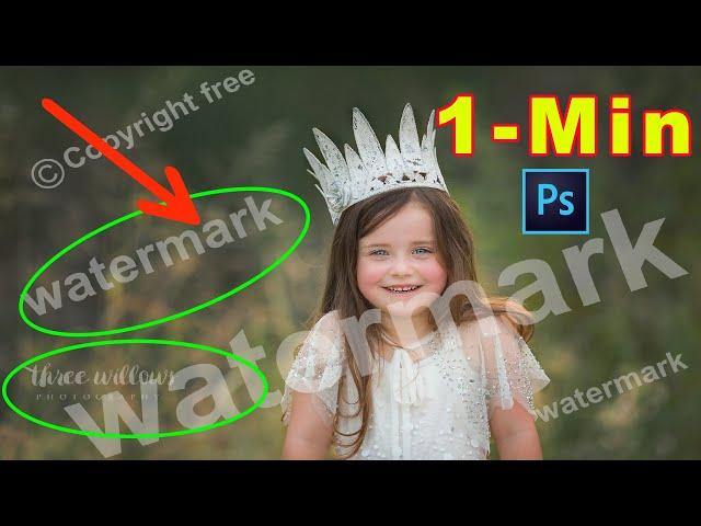 Best Way REMOVE WATERMARK from Photo or Remove Anything in Photoshop Tutorial