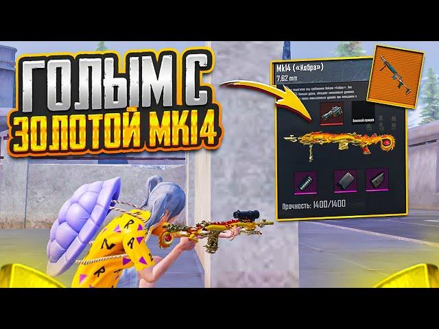 ГОЛЫМ С ЗОЛОТОЙ МК14 НА ТЕПЛАКЕ +УРОН В МЕТРО РОЯЛЬ НА 7 КАРТЕ, METRO ROYALE, PUBG MOBILE