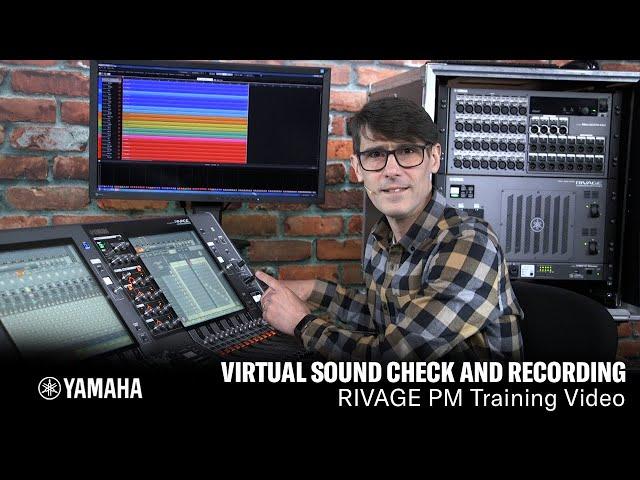 RIVAGE PM Training Video - Virtual Sound Check and Recording