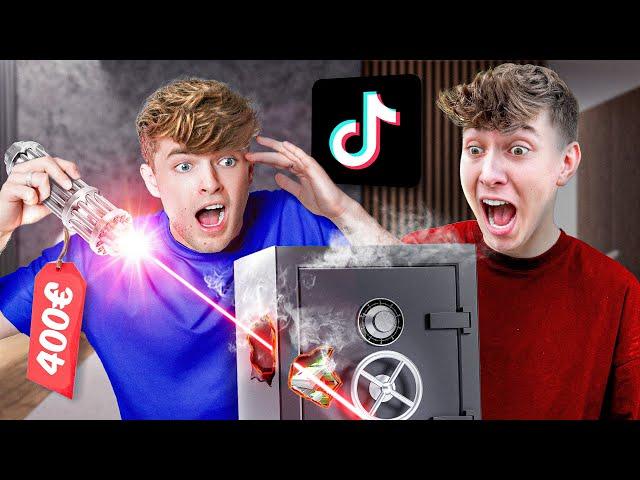 VIRALE TikTok PRODUKTE testen! (stärkster Laser der Welt) mit @Finnelyt