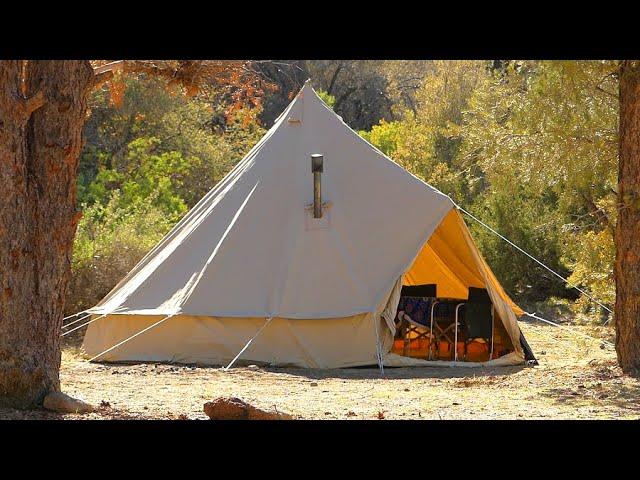 Inside look at a 5m Bell Tent / HOW TO SETUP