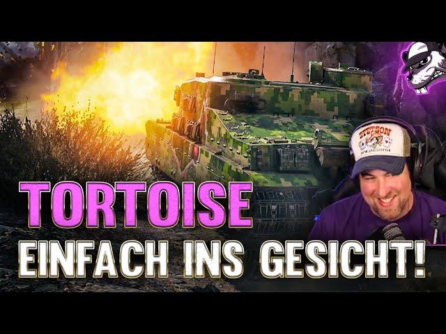 Mitten ins Gesicht Gameplay mit der Tortoise! [World of Tanks - Gameplay - Deutsch]