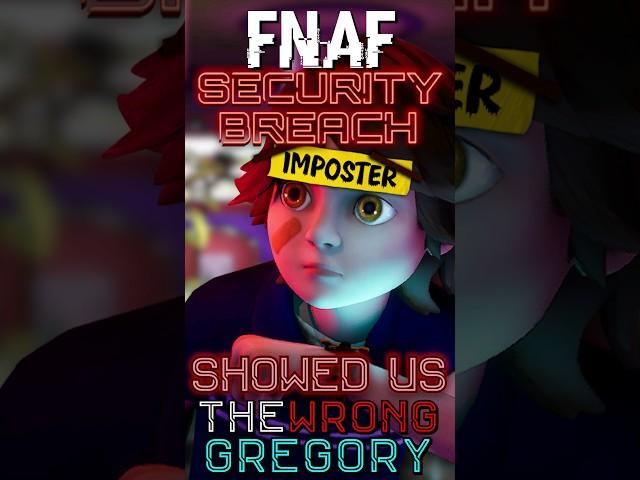 Gregory from FNAF is EVIL  (Five Nights at Freddy’s: Security Breach) #shorts