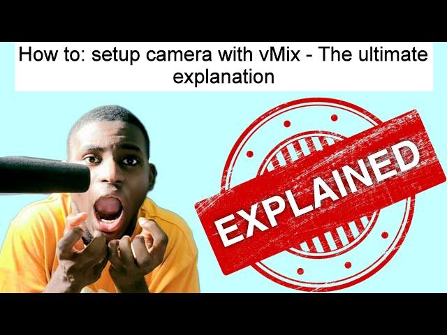 How to: Connect Camera to Laptop with HDMI using Capture Card | vMix Tutorial with Tips and Tricks