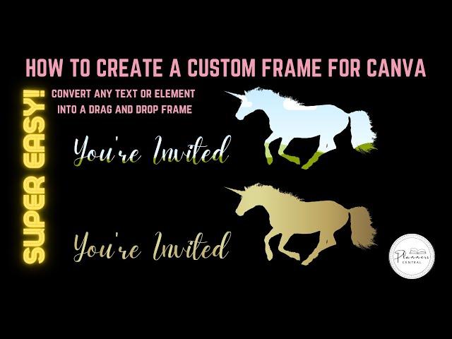 How to create a custom frame for Canva