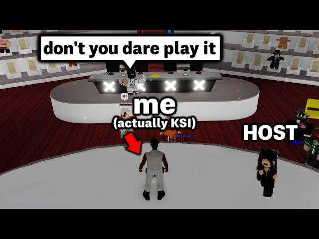 Trolling Judges with Thick of It as KSI in Roblox Talent Show.. 