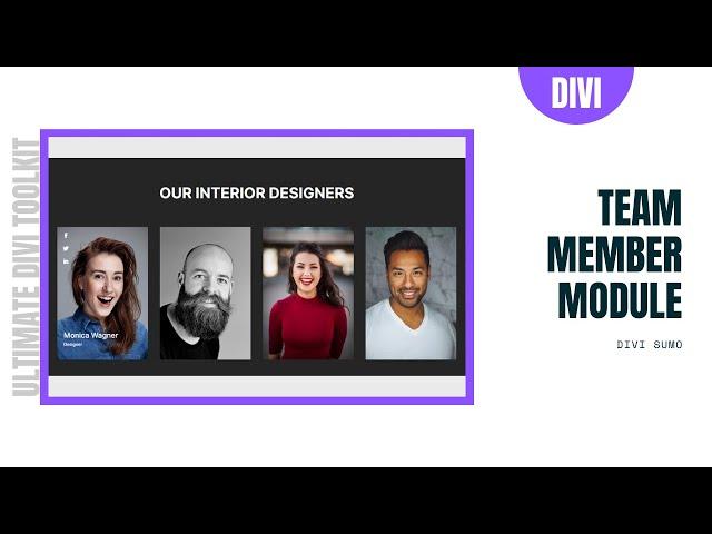 Team Member Module for Divi | Divi Sumo