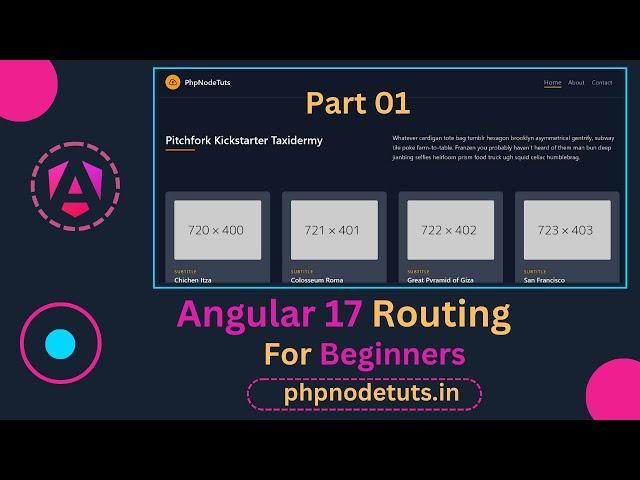 Angular 17  Routing For Beginners | Routing in Angular 17| Angular 17 Routing| Angular  17 Tutorial