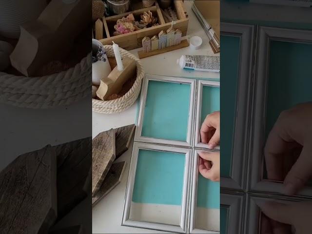 DIY - Deko Fenster mit Bilderrahmen einfach selbermachen - simple Upcycling