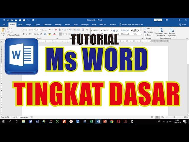 Belajar Microsoft Word Lengkap untuk Pemula sampai Mahir Vol#1