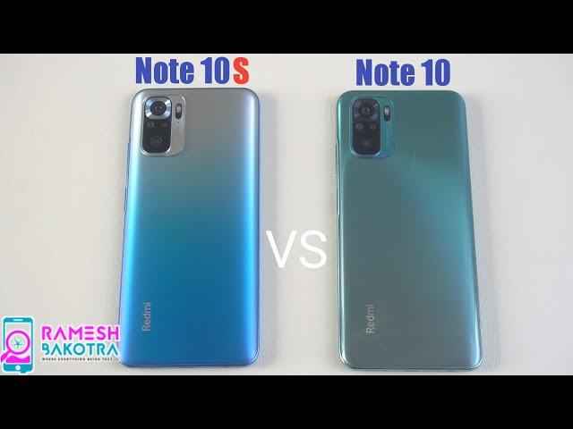 Redmi Note 10S vs Redmi Note 10 Speed Test and Camera Compare