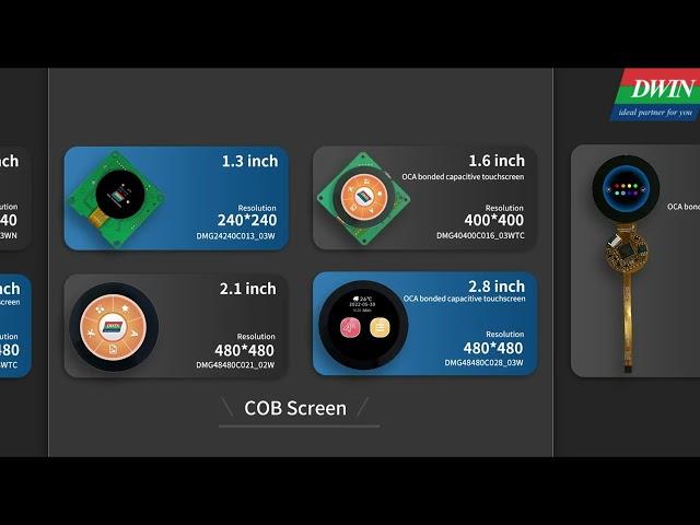 10 options - DWIN circular LCD screen #DWIN #circulardisplay #rotaryswitch