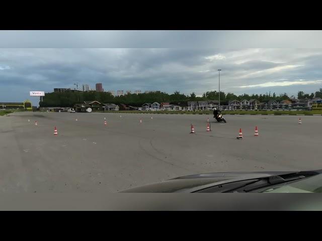 Gymkhana GP 2021 stage 1 / Дмитрий Гатич Honda VTR250 / heat 2