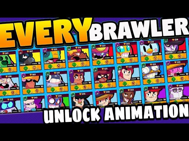 All Brawler Unlock Animation Brawl Stars | b2gameplay