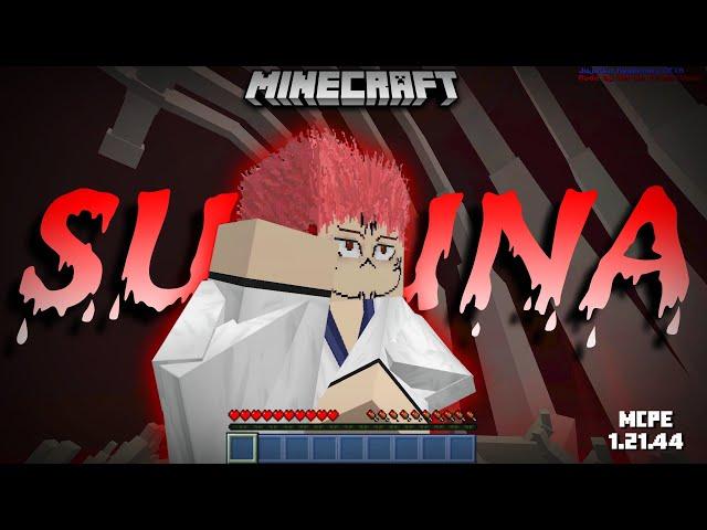 Sukuna is so badass  | jujutsu awakening addon mcpe 1.21 | jujutsu kaisen mod minecraft 1.21