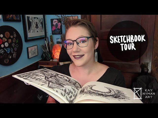 First Completed Sketchbook!  Sketchbook Tour