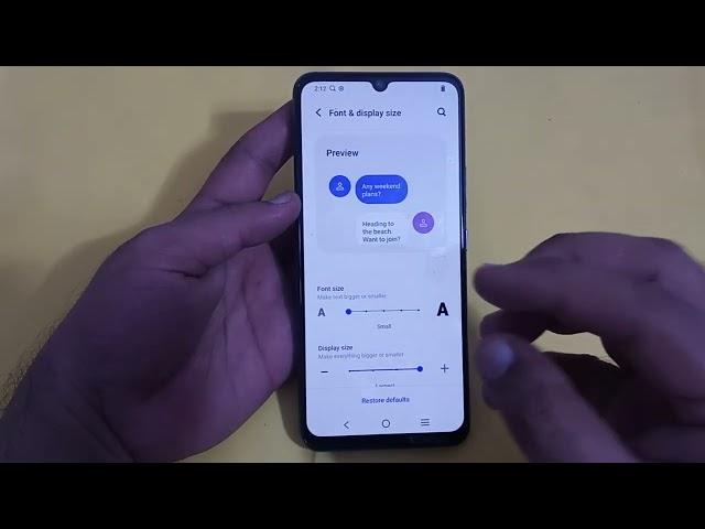 Vivo y02t mein font size change Karen, how to change font size in Vivo y02t