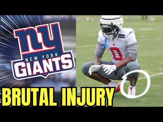  Giants’ blockbuster acquisition injures foot at practice NEW YORK GIANTS NEWS TODAY! NFL NEWS