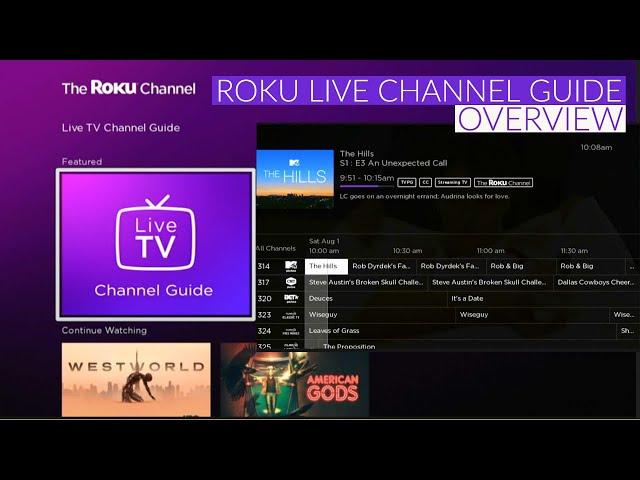 Roku Live TV Channel Guide - Overview #roku