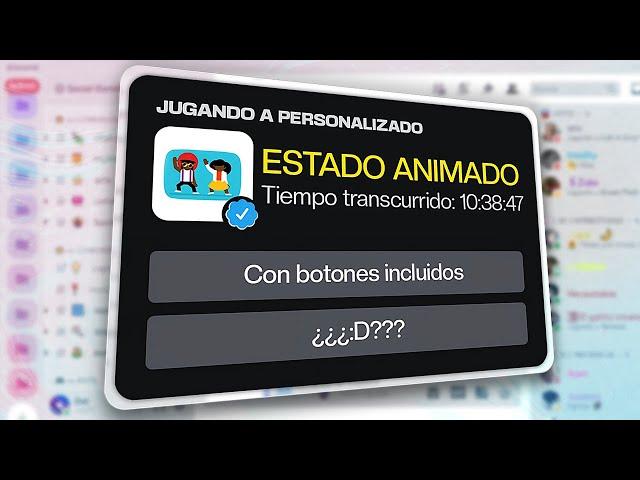 Como poner un Estado de Juego Personalizado Discord